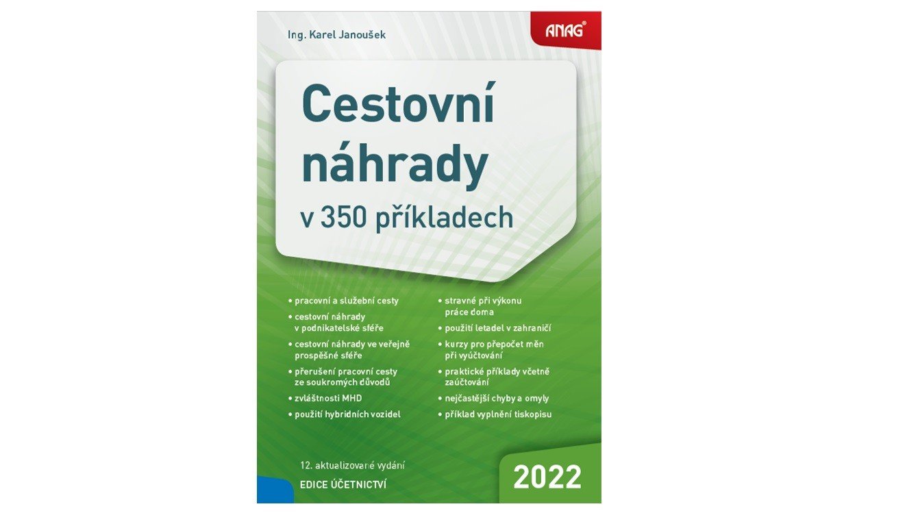 Knižní novinky: Cestovní náhrady v 350 příkladech 2022