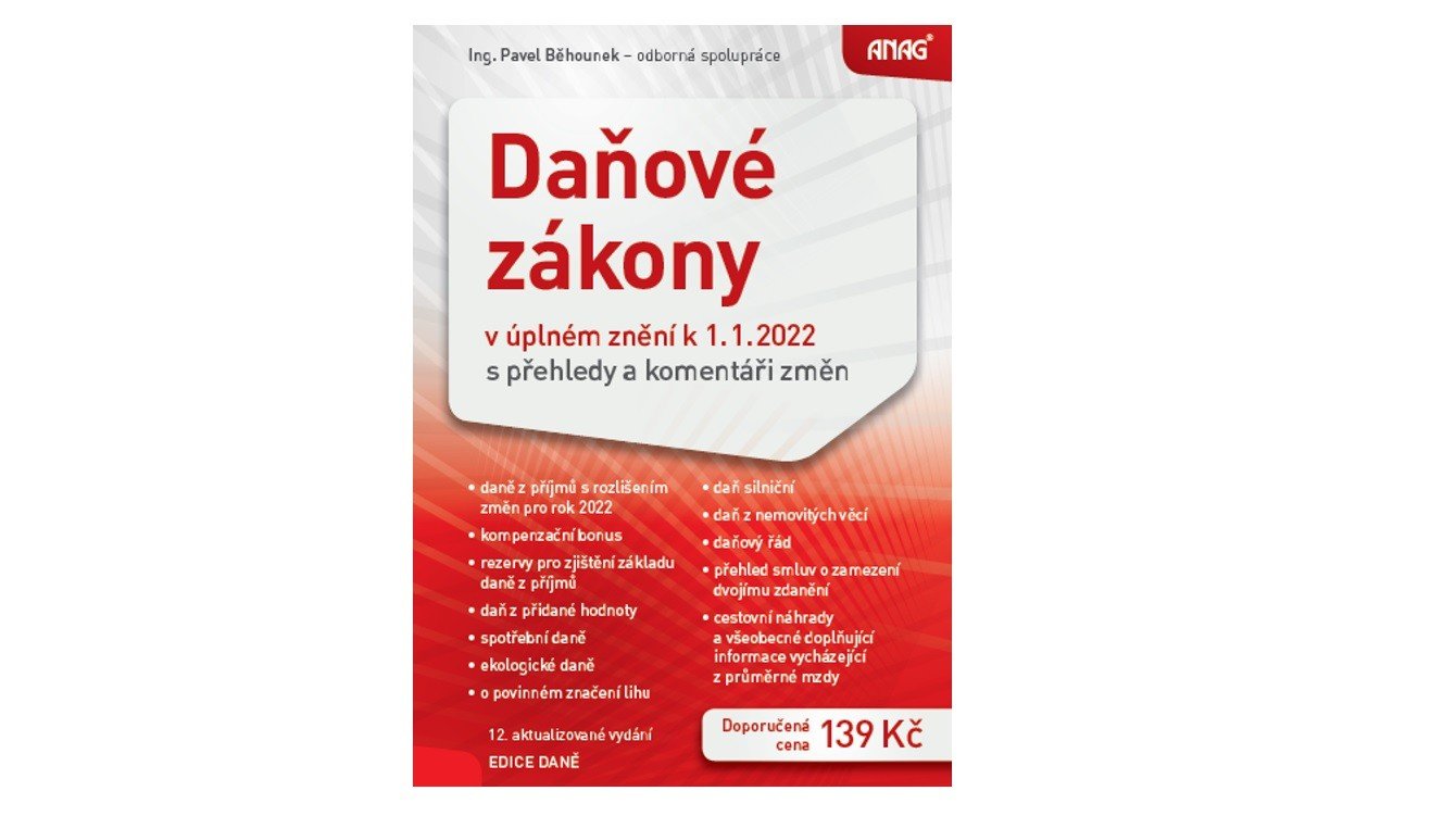 Knižní novinky: Daňové zákony 2022