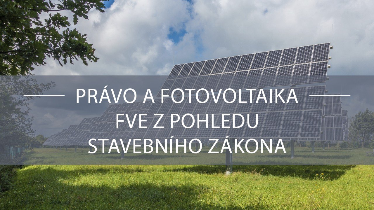Fotovoltaika, stavební zákon